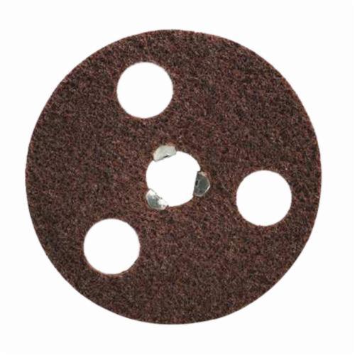 Norton® AVOS® Rapid Prep™ Speed-Lok® 66261010447 Non-Woven Abrasive Disc, 4-1/2 in Dia, 60/120 Grit, Coarse Grade, Aluminum Oxide Abrasive, Speed-Lok Fastener Attachment
