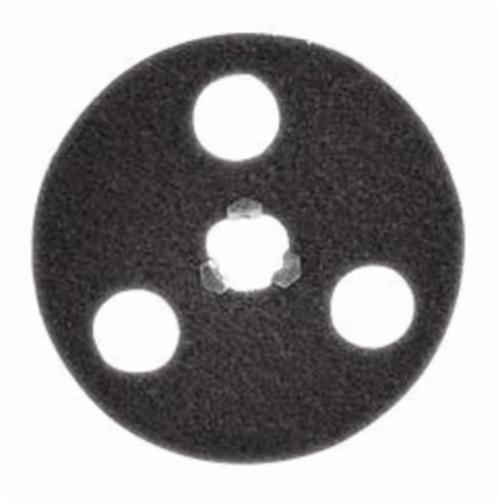 Norton® Bear-Tex® Rapid Strip™ 66261010448 Non-Woven Abrasive Disc, 4-1/2 in Dia, 120/180 Grit, Medium Grade, Aluminum Oxide Abrasive, Speed-Lok Fastener Attachment