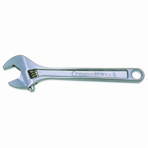 Crescent® AC210BK Adjustable Wrench, 1-5/16 in, Polished Chrome, 10 in OAL, Heat Treated Alloy Steel Body, Heat Treated Alloy Steel redirect to product page