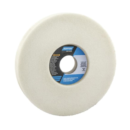 Norton® 66252942222 38A 1-Side Recessed Toolroom Wheel, 7 in Dia x 3/4 in THK, 1-1/4 in Center Hole, 46 Grit, Aluminum Oxide Abrasive