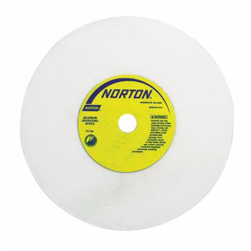 Norton® 66253044184 38A Straight Toolroom Wheel, 8 in Dia x 3/4 in THK, 1-1/4 in Center Hole, 60 Grit, Aluminum Oxide Abrasive