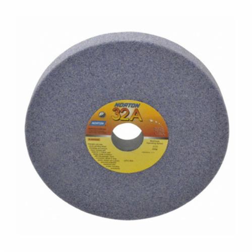 Norton® 66253044616 32A Straight Toolroom Wheel, 8 in Dia x 1 in THK, 1-1/4 in Center Hole, 46 Grit, Aluminum Oxide Abrasive