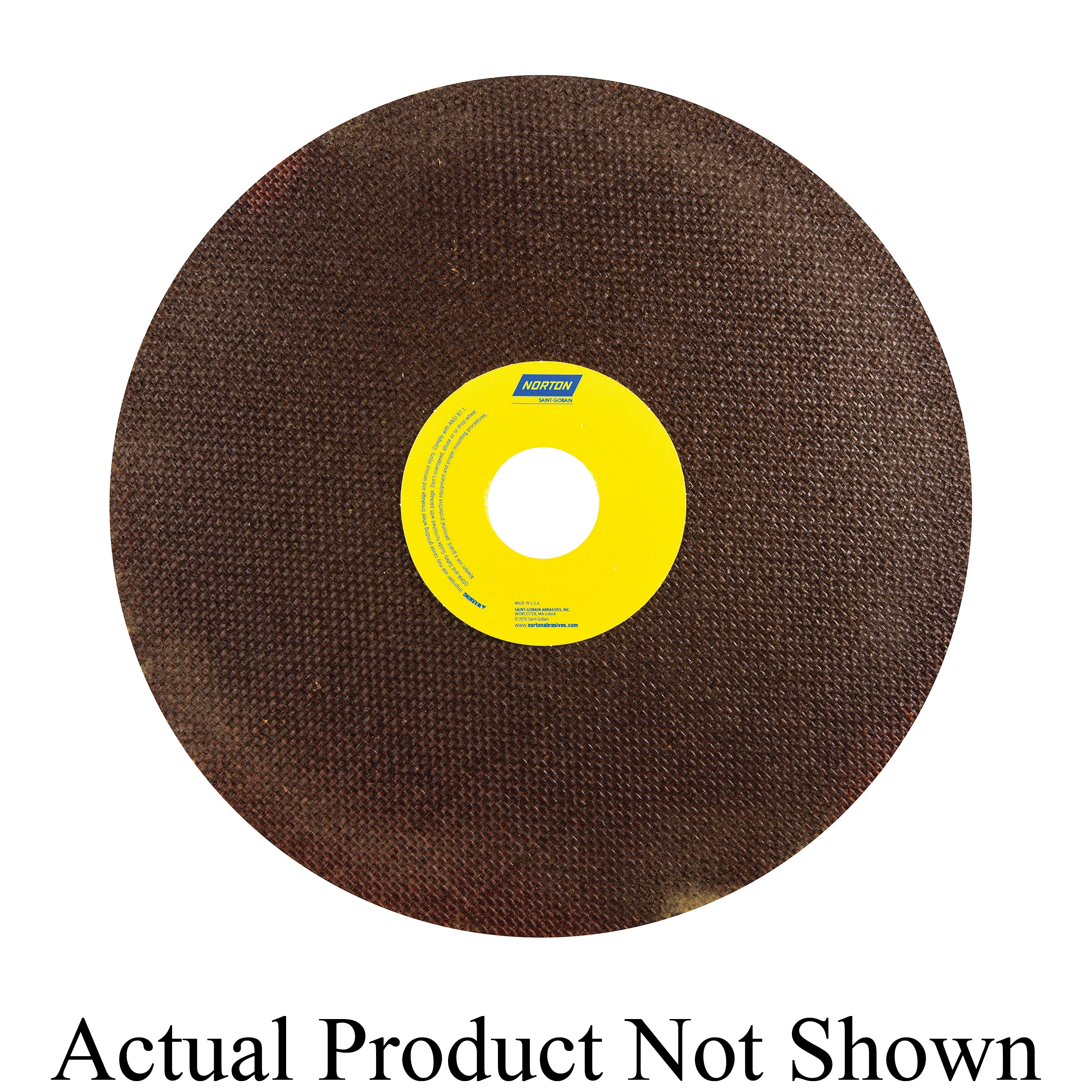 Norton® 66253149186 OBNA2 Toolroom Cut-Off Wheel, 10 in Dia x 0.06 in THK, 1-1/4 in Center Hole, 60 Grit, Aluminum Oxide Abrasive