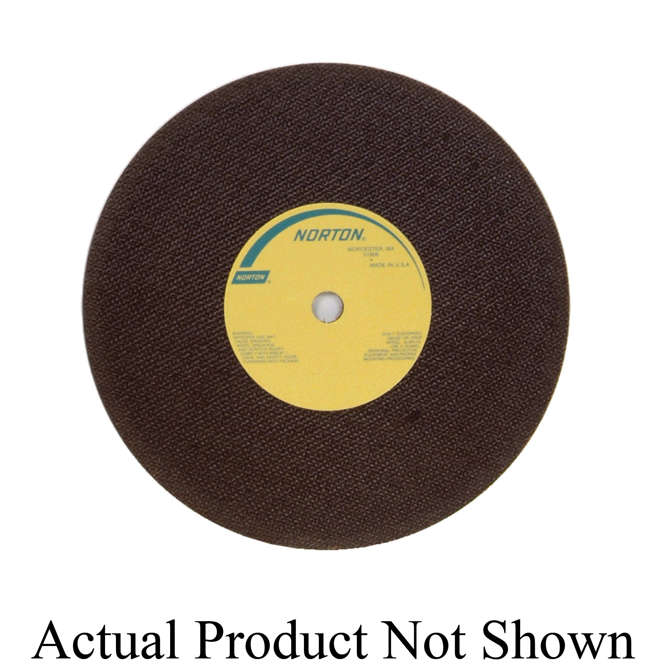 Norton® 66253149317 OBNA2 Toolroom Cut-Off Wheel, 10 in Dia x 0.06 in THK, 5/8 in Center Hole, 60 Grit, Aluminum Oxide Abrasive