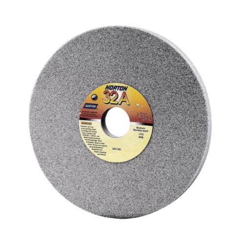 Norton® 66253160749 32A Straight Toolroom Wheel, 10 in Dia x 1 in THK, 2 in Center Hole, 46 Grit, Aluminum Oxide Abrasive