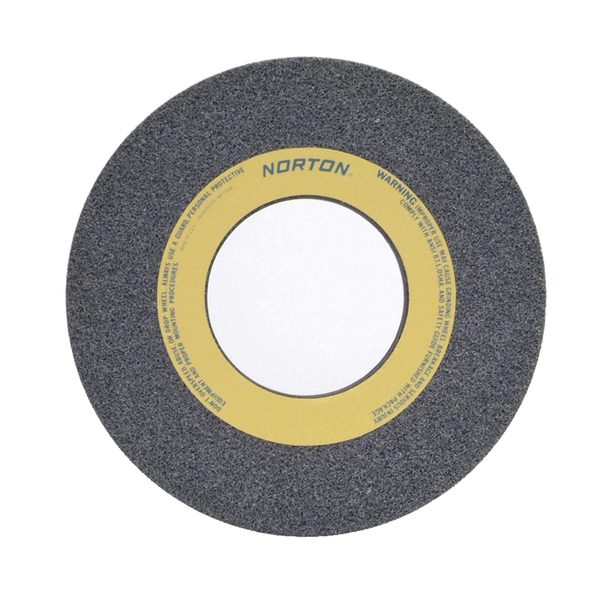 Norton® 66253207707 32AA Straight Toolroom Wheel, 12 in Dia x 1-1/2 in THK, 5 in Center Hole, 46 Grit, Aluminum Oxide Abrasive