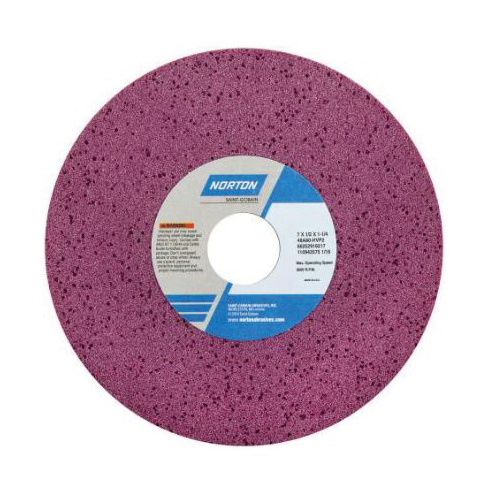 Norton® 66253220891 48A Straight Toolroom Wheel, 12 in Dia x 1 in THK, 3 in Center Hole, 60 Grit, Aluminum Oxide Abrasive