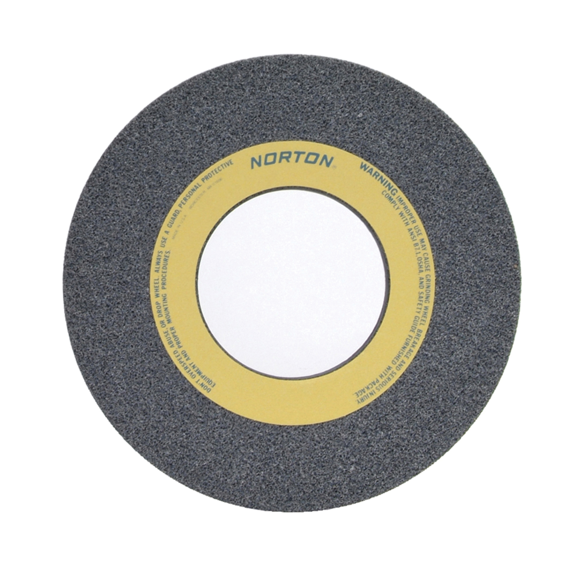 Norton® 66253262077 32AA Straight Toolroom Wheel, 12 in Dia x 1 in THK, 5 in Center Hole, 46 Grit, Aluminum Oxide Abrasive