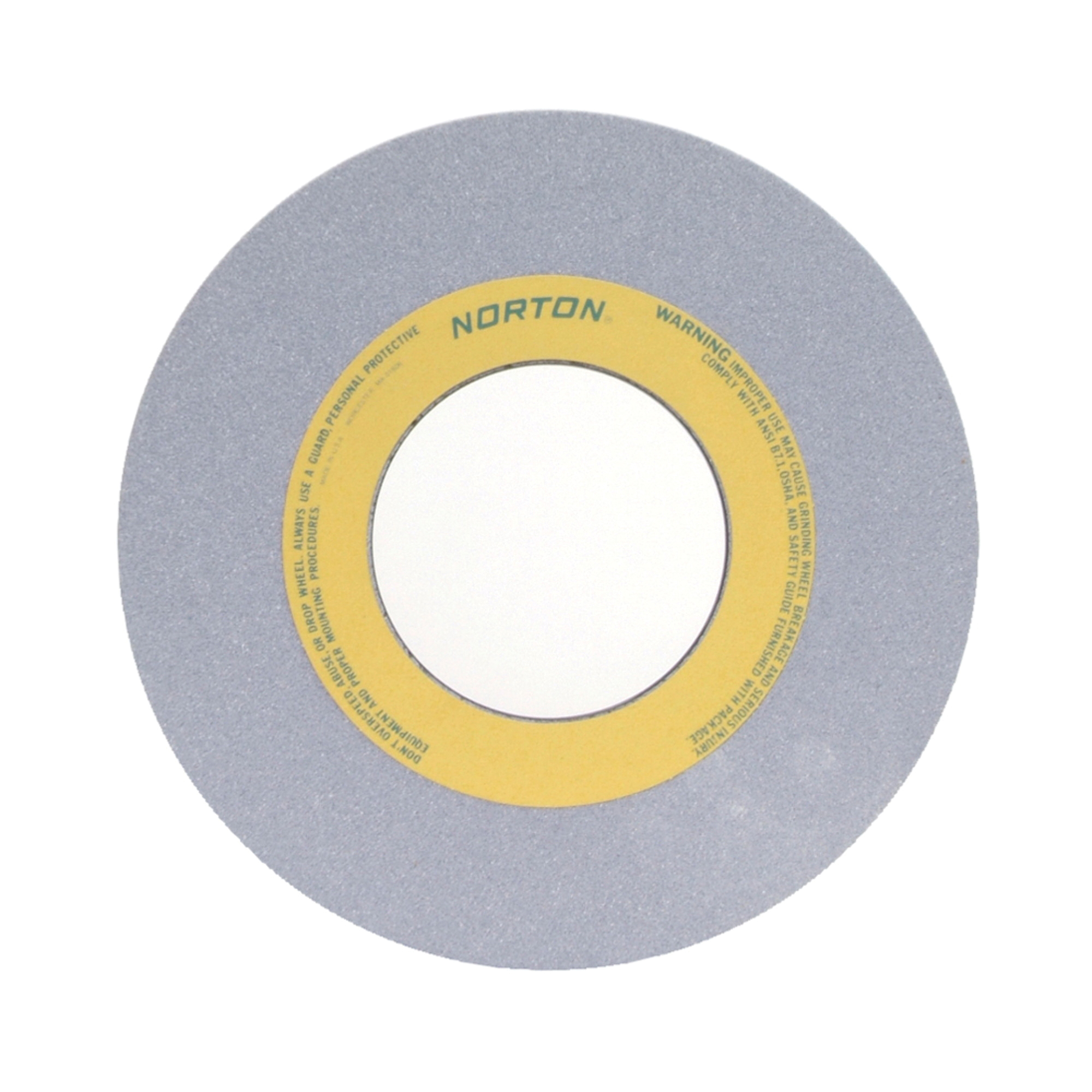 Norton® 66253262111 32A Straight Toolroom Wheel, 12 in Dia x 1/2 in THK, 5 in Center Hole, 80 Grit, Aluminum Oxide Abrasive