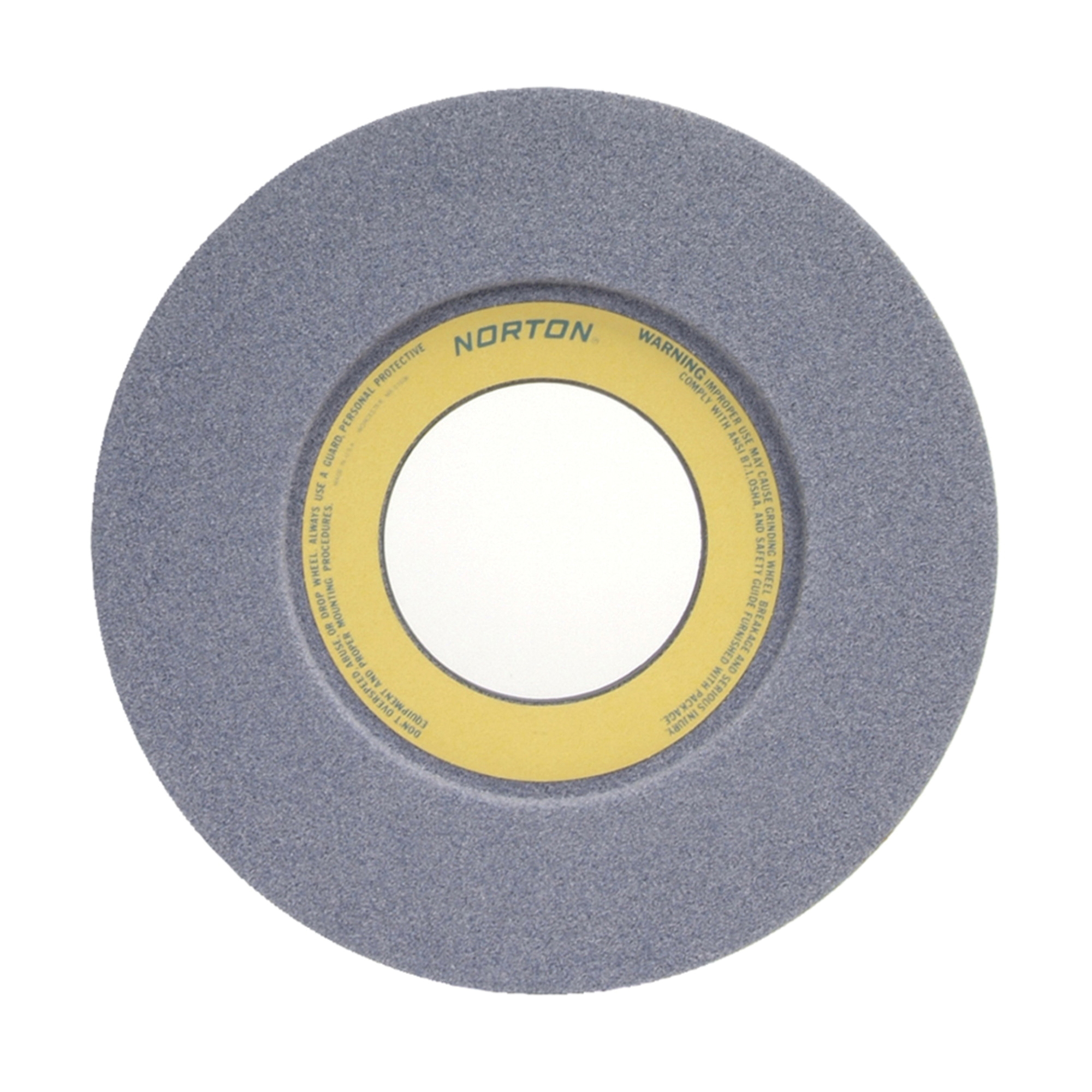 Norton® 66253263166 32A 1-Side Recessed Toolroom Wheel, 12 in Dia x 1-1/2 in THK, 5 in Center Hole, 46 Grit, Aluminum Oxide Abrasive