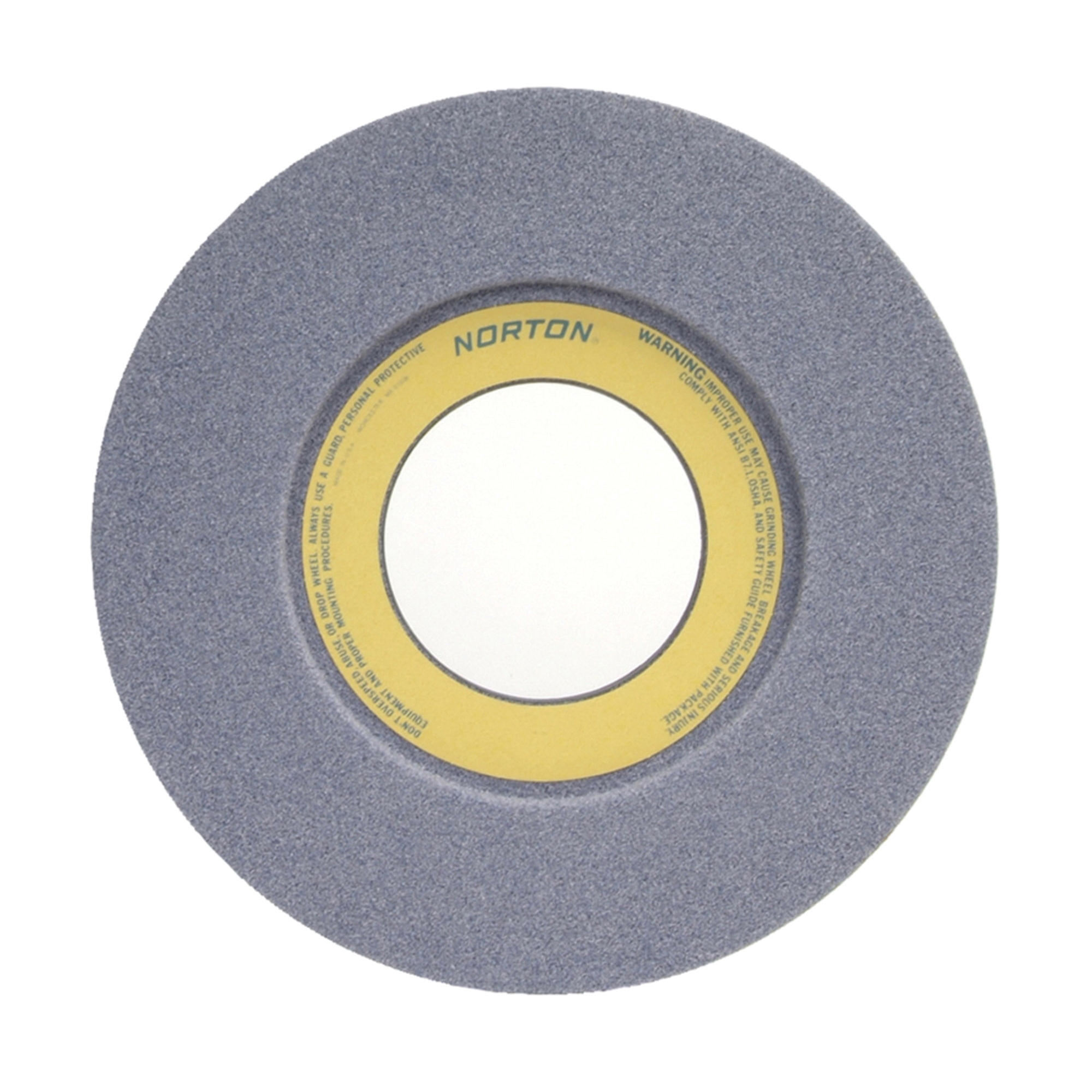 Norton® 66253263169 32A 1-Side Recessed Toolroom Wheel, 12 in Dia x 1-1/2 in THK, 5 in Center Hole, 46 Grit, Aluminum Oxide Abrasive