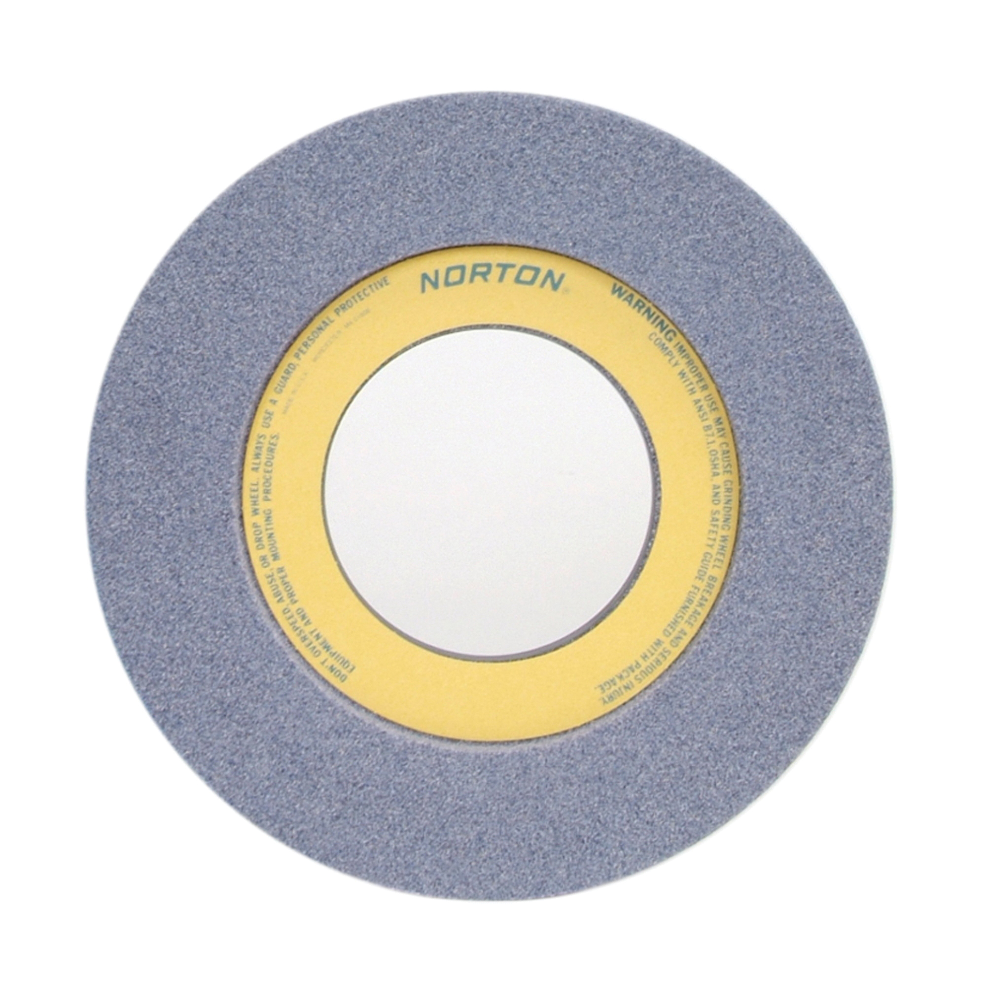 Norton® 66253263170 32A 1-Side Recessed Toolroom Wheel, 12 in Dia x 1-1/2 in THK, 5 in Center Hole, 46 Grit, Aluminum Oxide Abrasive