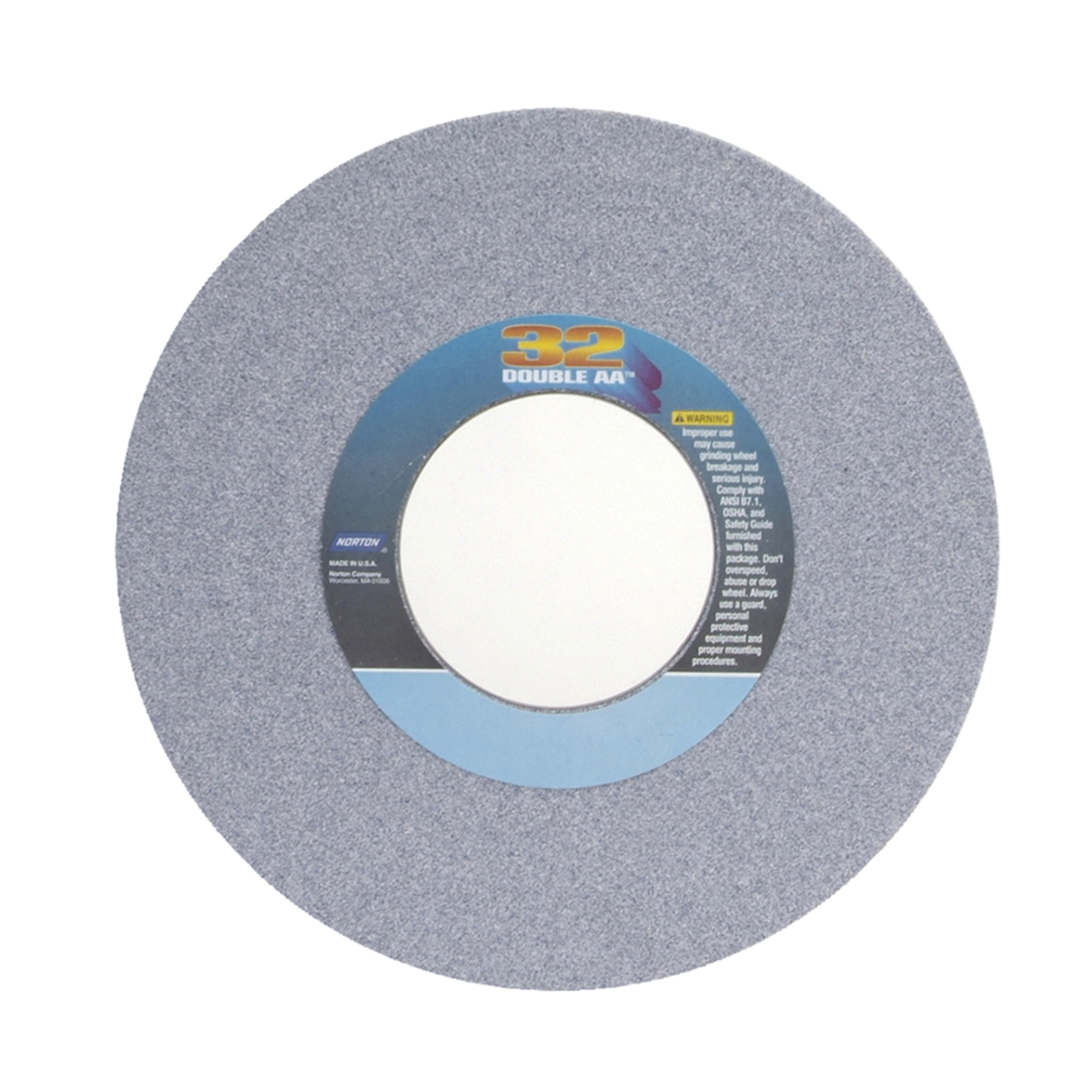 Norton® 66253306789 32AA Straight Toolroom Wheel, 14 in Dia x 1 in THK, 5 in Center Hole, 60 Grit, Aluminum Oxide Abrasive