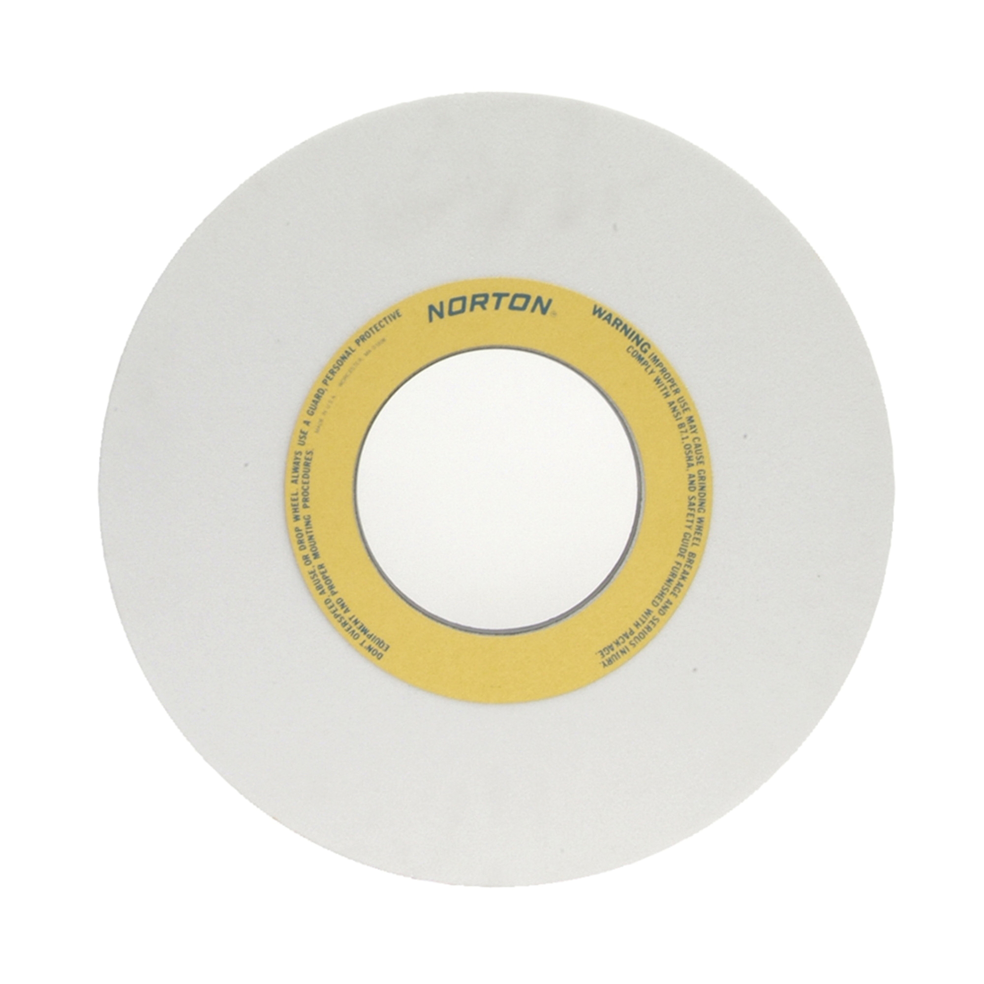 Norton® 66253313968 38A Straight Toolroom Wheel, 14 in Dia x 1-1/2 in THK, 5 in Center Hole, 46 Grit, Aluminum Oxide Abrasive