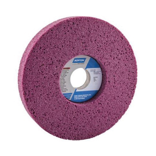 Norton® 66253319941 48A 1-Side Recessed Toolroom Wheel, 14 in Dia x 2 in THK, 5 in Center Hole, 46 Grit, Aluminum Oxide Abrasive