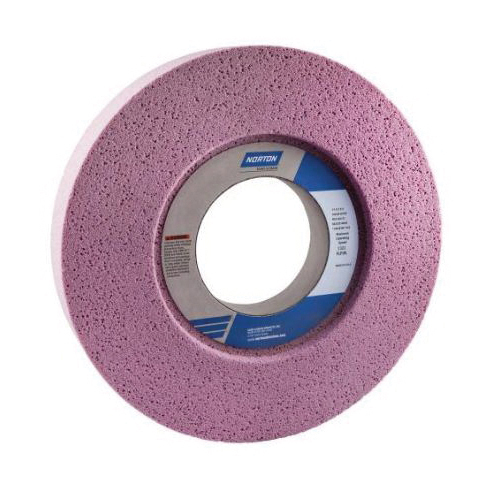 Norton® 66253319945 25A 1-Side Recessed Toolroom Wheel, 14 in Dia x 2 in THK, 5 in Center Hole, 46 Grit, Aluminum Oxide Abrasive