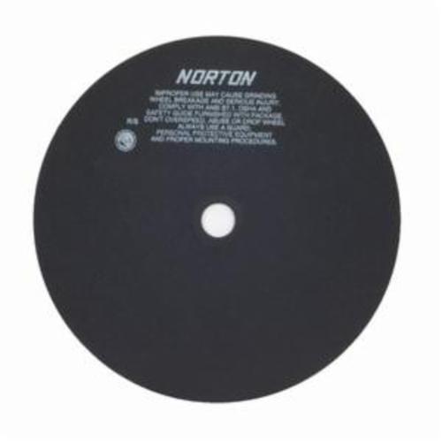 Norton® 66253322160 38A Metallurgical Cut-Off Wheel, 13-3/4 in Dia x 0.98 in THK, 1-1/4 in Center Hole, 70 Grit, Aluminum Oxide Abrasive