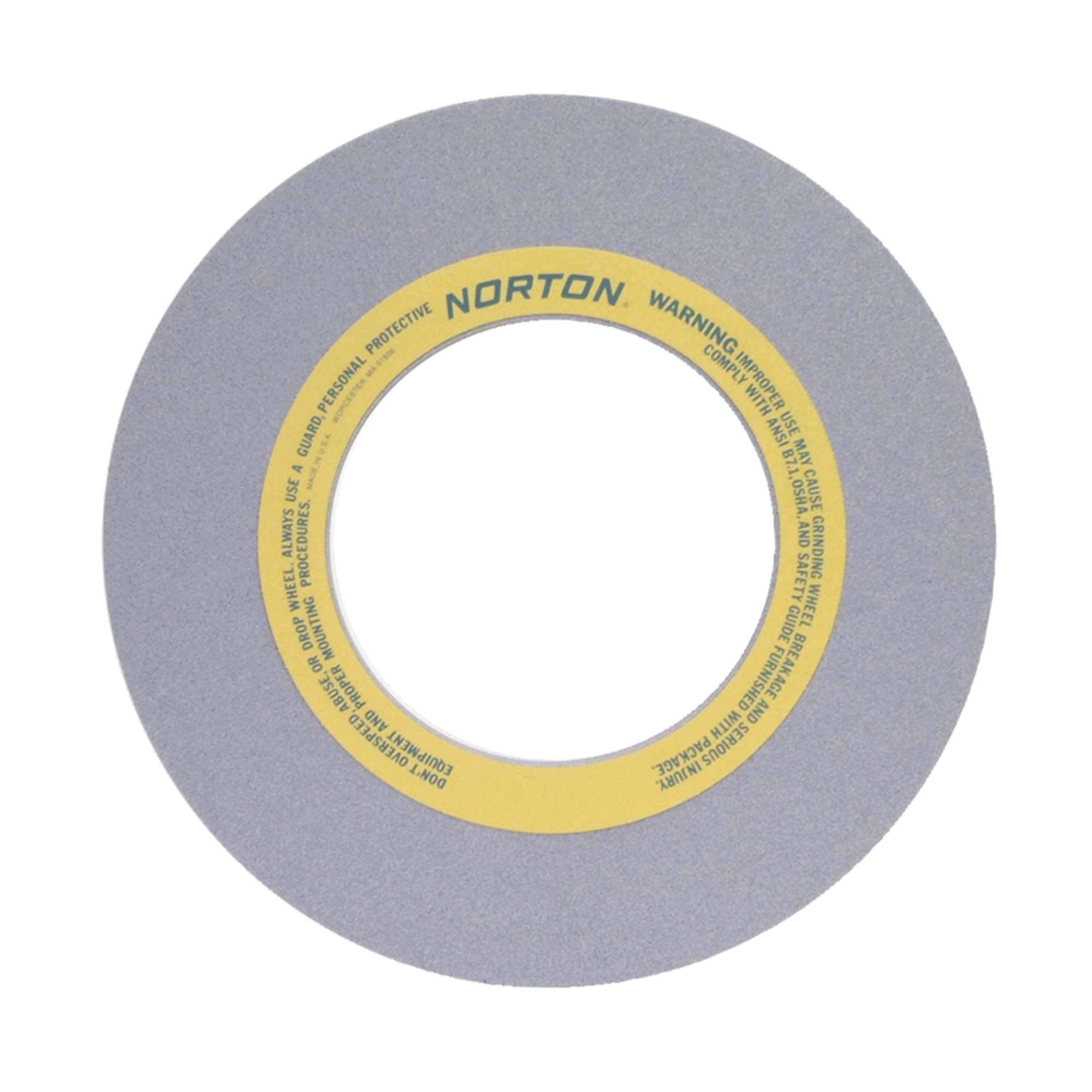 Norton® 66253363887 32A Straight Toolroom Wheel, 14 in Dia x 1 in THK, 8 in Center Hole, 60 Grit, Aluminum Oxide Abrasive