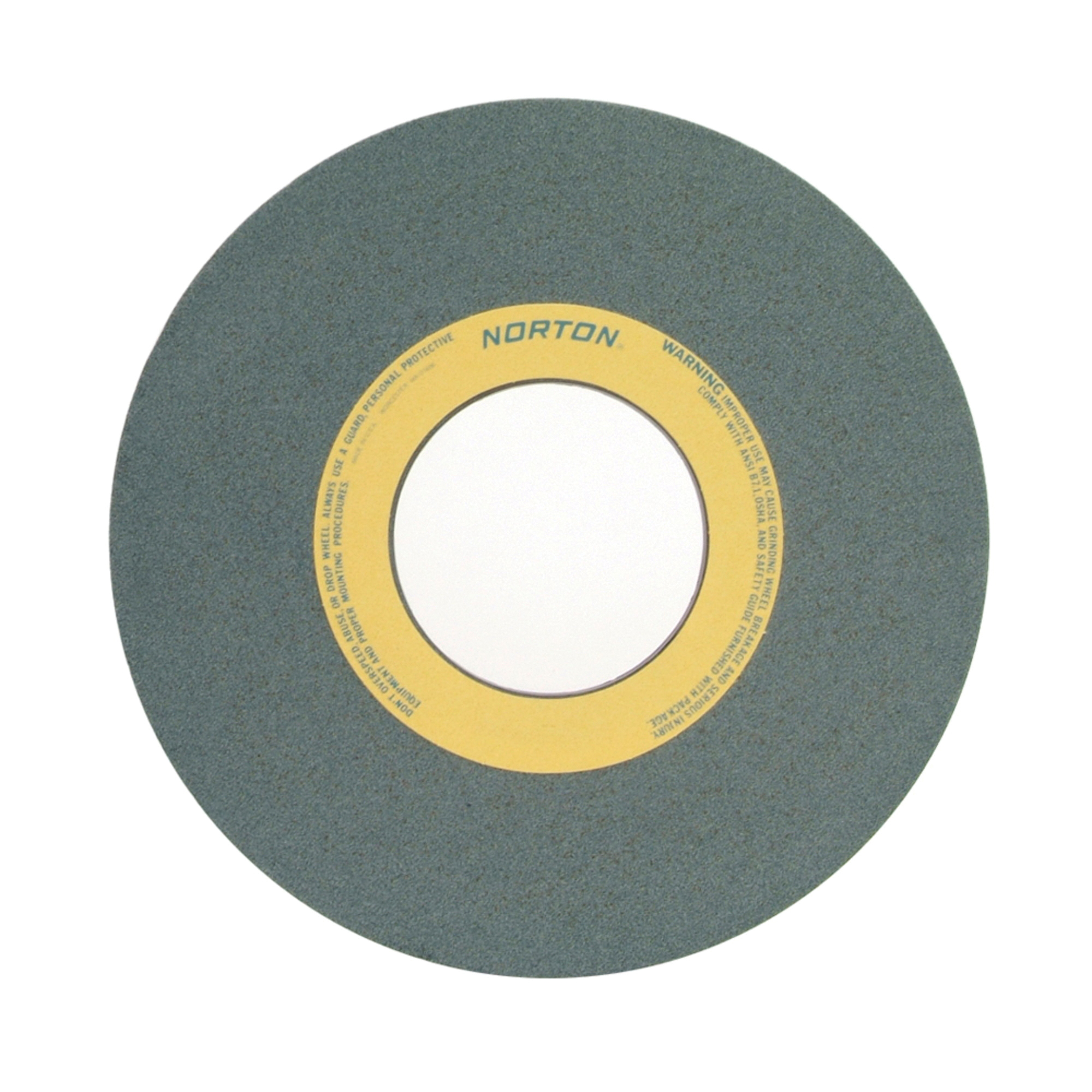 Norton® 66253364208 39C Straight Toolroom Wheel, 14 in Dia x 1 in THK, 5 in Center Hole, 80 Grit, Silicon Carbide Abrasive
