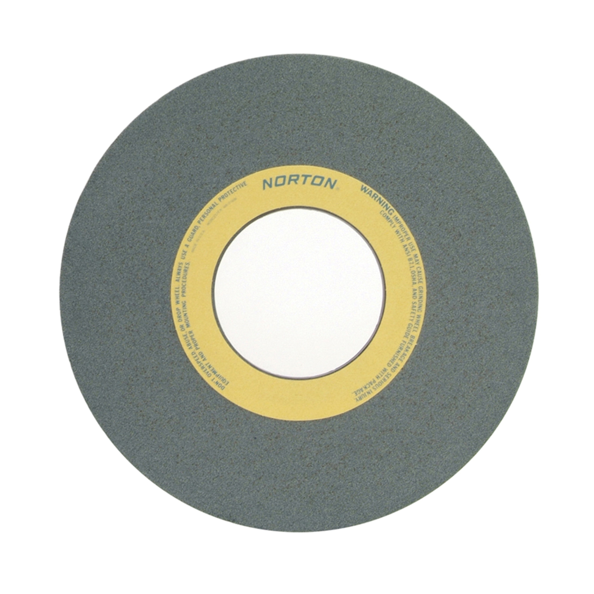 Norton® 66253364242 39C Straight Toolroom Wheel, 14 in Dia x 1-1/2 in THK, 5 in Center Hole, 60 Grit, Silicon Carbide Abrasive