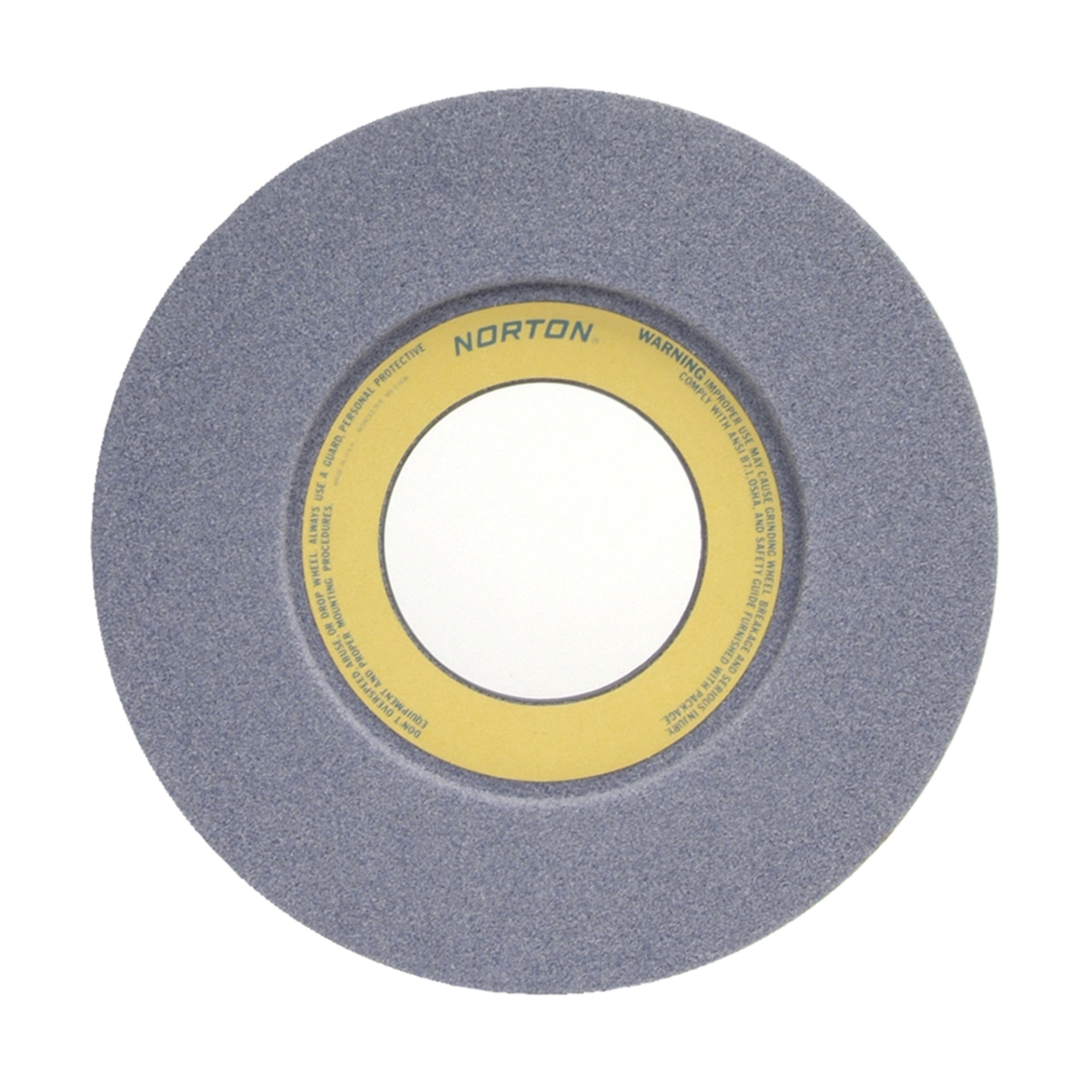 Norton® 66253364300 32A 1-Side Recessed Toolroom Wheel, 14 in Dia x 1-1/2 in THK, 5 in Center Hole, 46 Grit, Aluminum Oxide Abrasive