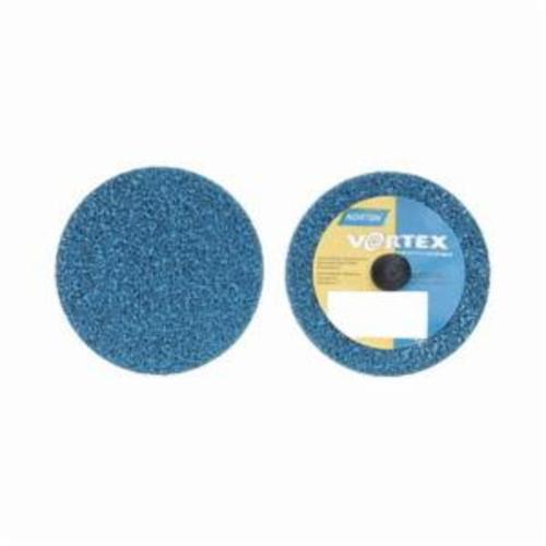 Norton® Bear-Tex® Rapid Blend™ Vortex® 66254413660 Quick-Change Non-Woven Unified Wheel, 2 in Dia, 1/4 in W Face, Medium Grade, Aluminum Oxide Abrasive