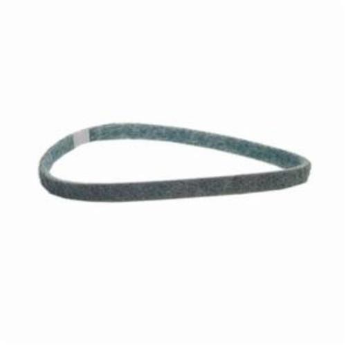 Norton® Bear-Tex® Rapid Prep™ 66254499884 Low Stretch Surface Conditioning Xtra Flexible Non-Woven Abrasive Belt, 1/2 in W x 12 in L, Very Fine Grade, Aluminum Oxide Abrasive, Blue