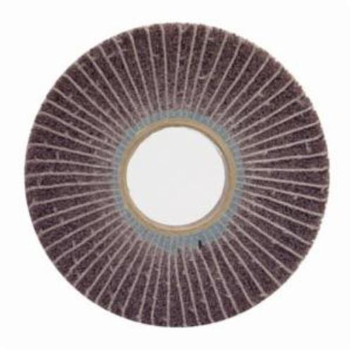 Norton® Bear-Tex® 66261004418 Non-Woven Flap Wheel, 6 in Dia, 1 in W Face, 80 Grit, Medium Grade, Aluminum Oxide Abrasive