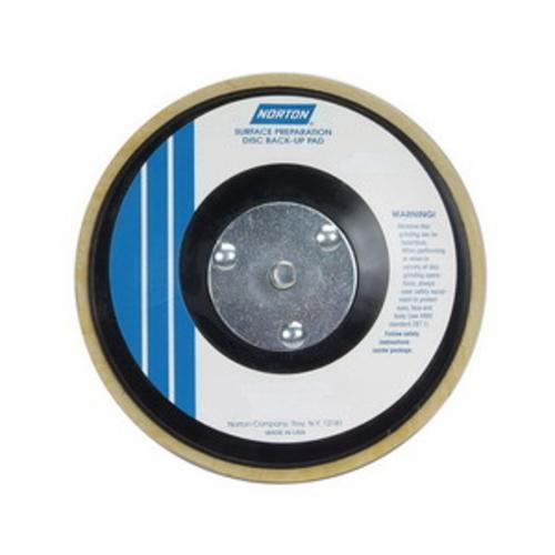 Norton® 66261006948 Medium Density Backup Pad, 4-1/2 in Dia Pad, Hook and Loop Attachment
