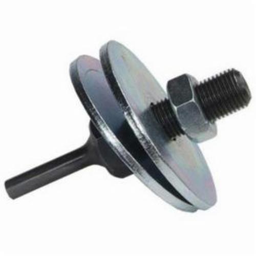 Norton® 66261009850 Sanding Mandrel Assembly, 1/2 in, 3 to 6 in Dia Wheel, 1 in W Wheel, 3-1/8 in OAL, For Use With Unified Wheel, Disc, Bench Grinder, Pedestal Grinder