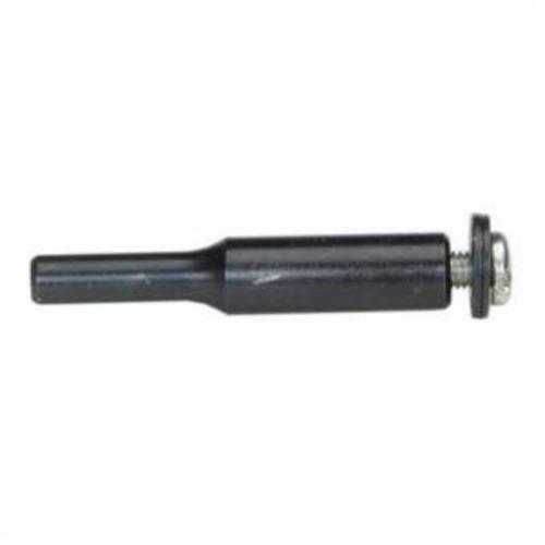 Norton® 66261009849 Sanding Mandrel Assembly, 1/8 to 3/16 in, 2 in Dia Wheel, 1/2 in W Wheel, 1-3/4 in OAL, For Use With Unified Wheel, Disc, Bench Grinder, Pedestal Grinder