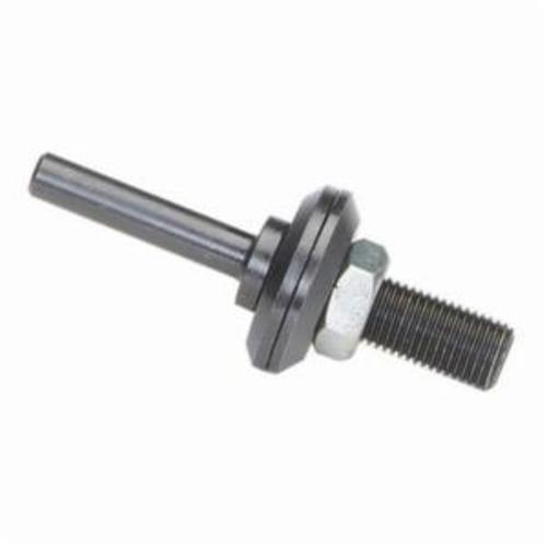 Norton® 66261009851 Sanding Mandrel Assembly, 3/8 in, 2 to 4 in Dia Wheel, 1/2 in W Wheel, 2-1/2 in OAL, For Use With Unified Wheel, Disc, Bench Grinder, Pedestal Grinder