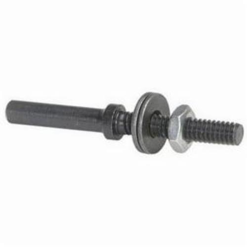 Norton® 66261015146 Sanding Mandrel Assembly, 1/4 to 5/16 in, 2 in Dia Wheel, 1/2 in W Wheel, 2 in OAL, For Use With Unified Wheel, Disc, Bench Grinder, Pedestal Grinder