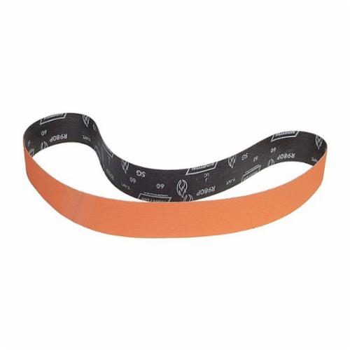 Norton® Blaze® 69957398027 R980P File Portable Coated Abrasive Belt, 3/4 in W x 18 in L, 40 Grit, Extra Coarse Grade, Ceramic Alumina Abrasive, Polyester Backing