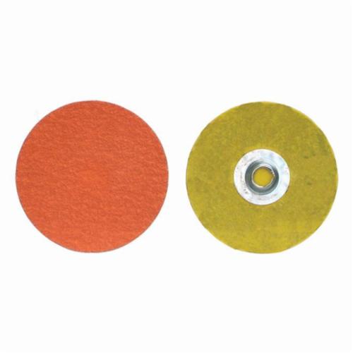 Norton® Blaze® 66261043379 R980P Heavy Duty Coated Abrasive Quick-Change Disc, 1-1/2 in Dia, 120 Grit, Medium Grade, Ceramic Alumina Abrasive, Type TS (Type II) Attachment