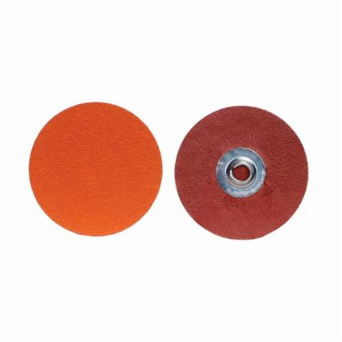 Norton® Blaze® 66261043424 R980P Conformable Coated Abrasive Quick-Change Disc, 3 in Dia, 120 Grit, Medium Grade, Ceramic Alumina Abrasive, Type TS (Type II) Attachment