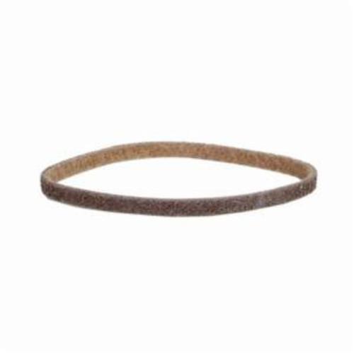 Norton® Bear-Tex® Rapid Prep™ 66261055312 Low Stretch Surface Conditioning Xtra Flexible Non-Woven Abrasive Belt, 1/2 in W x 24 in L, Coarse Grade, Aluminum Oxide Abrasive, Brown