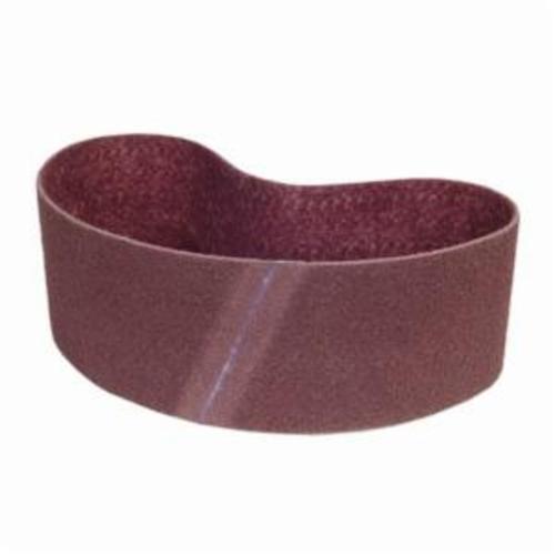 Norton® Bear-Tex® Rapid Prep™ 66261055331 Benchstand Flex Low Stretch Narrow Regular Surface Conditioning Non-Woven Abrasive Belt, 6 in W x 48 in L, Medium Grade, Aluminum Oxide Abrasive, Maroon