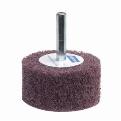 Norton® Bear-Tex® 66261058474 Spindle Mounted Non-Woven Flap Wheel, 3 in Dia Wheel, 2 in W Face, 1/4 in Dia Shank, 120 Grit, Medium Grade, Aluminum Oxide Abrasive