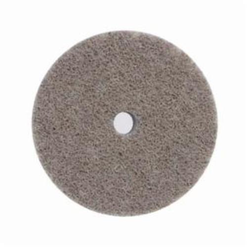 Norton® Bear-Tex® Rapid Blend™ 66261058764 Non-Woven Unified Wheel, 2 in Dia, 1/4 in Center Hole, 1/2 in W Face, Fine Grade, Aluminum Oxide Abrasive