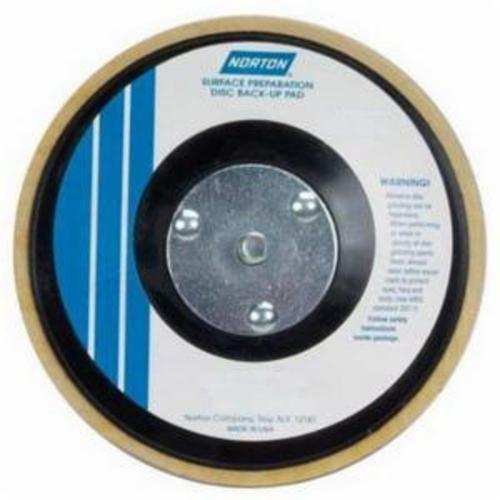 Norton® 66261059360 Medium Density Backup Pad, 5 in Dia Pad, Hook and Loop Attachment