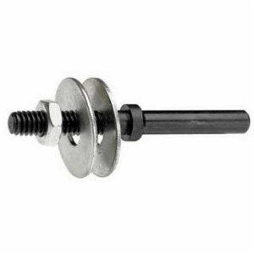 Norton® 66261059421 Sanding Mandrel Assembly, 1/4 to 5/16 in, 2 to 3 in Dia Wheel, 1 in W Wheel, 2-1/2 in OAL, For Use With Unified Wheel, Disc, Bench Grinder, Pedestal Grinder