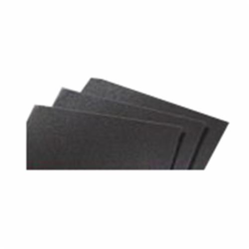 Norton® 66261101260 A621 Coated Sanding Sheet, 11 in L x 9 in W, 600 Grit, Super Fine Grade, Emery Abrasive, Paper Backing