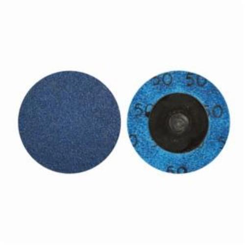 Norton® BlueFire® 66261121043 R884P Coated Abrasive Quick-Change Disc, 1-1/2 in Dia, 60 Grit, Coarse Grade, Zirconia Alumina Abrasive, Type TR (Type III) Attachment