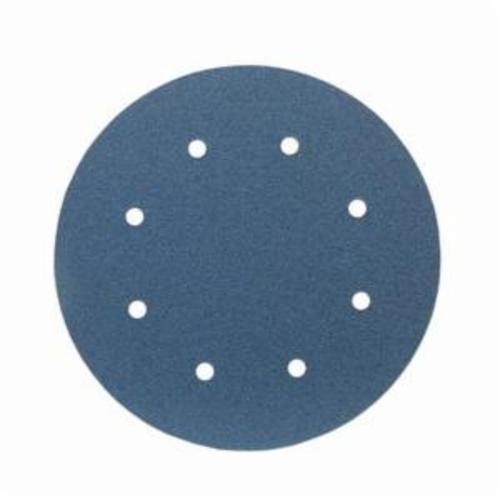 Norton® BlueFire® 66261123596 H875P Open Coated Abrasive Hook and Loop Disc, 8 in Dia, 80 Grit, Coarse Grade, Zirconia Alumina Abrasive, Paper Backing