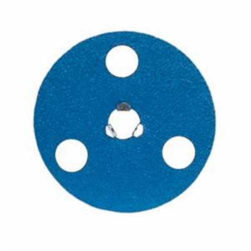Norton® AVOS® BlueFire® Speed-Lok® 66261126557 F826P Heavy Duty Coated Abrasive Disc, 5 in Dia Disc, 36 Grit, Extra Coarse Grade, Zirconia Alumina Abrasive, Speed-Lok Fastener Attachment