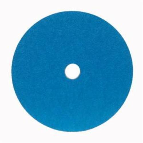 Norton® BlueFire® 66261138598 F826P Close Coated Abrasive Disc, 5 in Dia, 7/8 in Center Hole, 36 Grit, Extra Coarse Grade, Zirconia Alumina Abrasive, Arbor Attachment