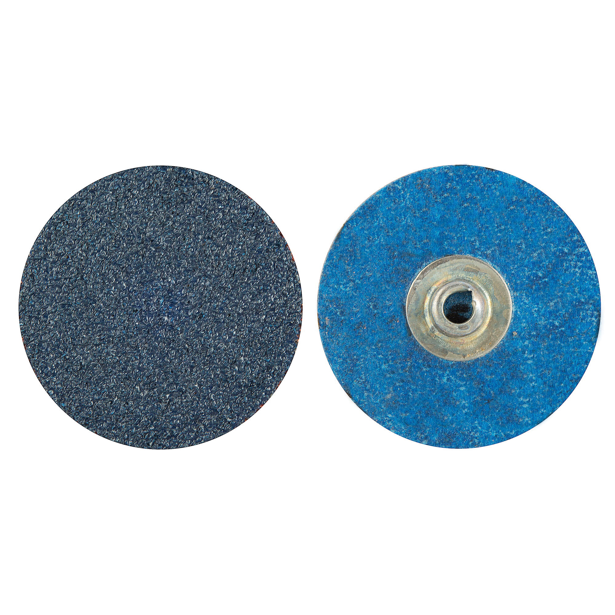 Norton® BlueFire® 66261138637 R884P Coated Abrasive Quick-Change Disc, 2 in Dia, 36 Grit, Extra Coarse Grade, Zirconia Alumina Abrasive, Type TS (Type II) Attachment