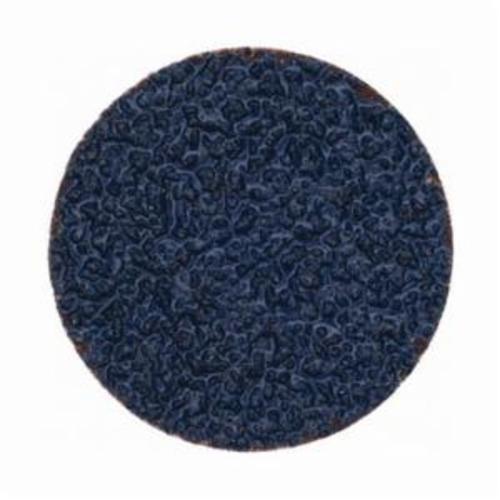 Norton® BlueFire® 66261138638 R884P Coated Abrasive Quick-Change Disc, 2 in Dia, 24 Grit, Extra Coarse Grade, Zirconia Alumina Abrasive, Type TS (Type II) Attachment