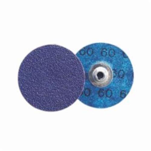 Norton® BlueFire® 66261138664 R884P Coated Abrasive Quick-Change Disc, 3 in Dia, 36 Grit, Extra Coarse Grade, Zirconia Alumina Abrasive, Type TS (Type II) Attachment